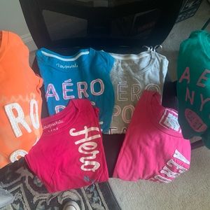6 short sleeved Aeropostale (“Aero”) shirts. Size Medium, in like new condition.